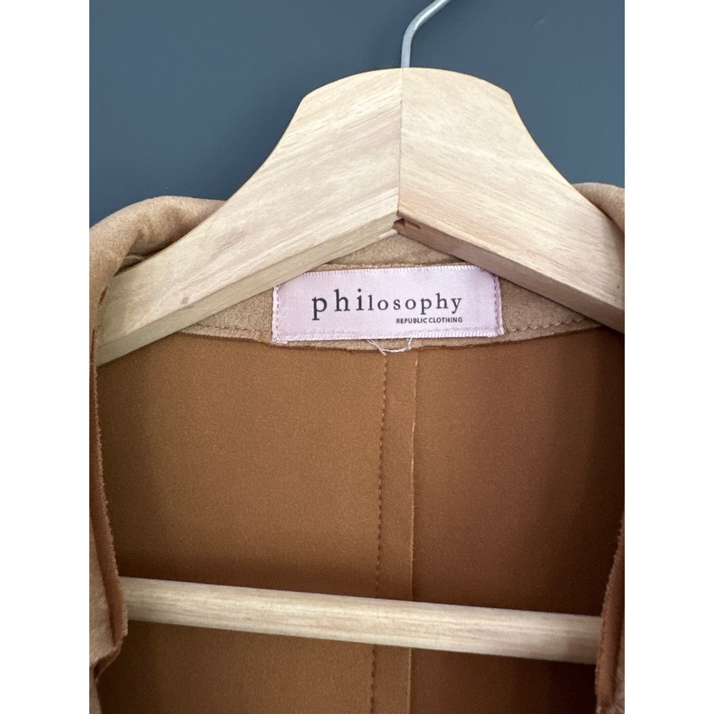 Philosophy Republic Faux Leather Jacket in Cedar Size Medium - Picture 4 of 9